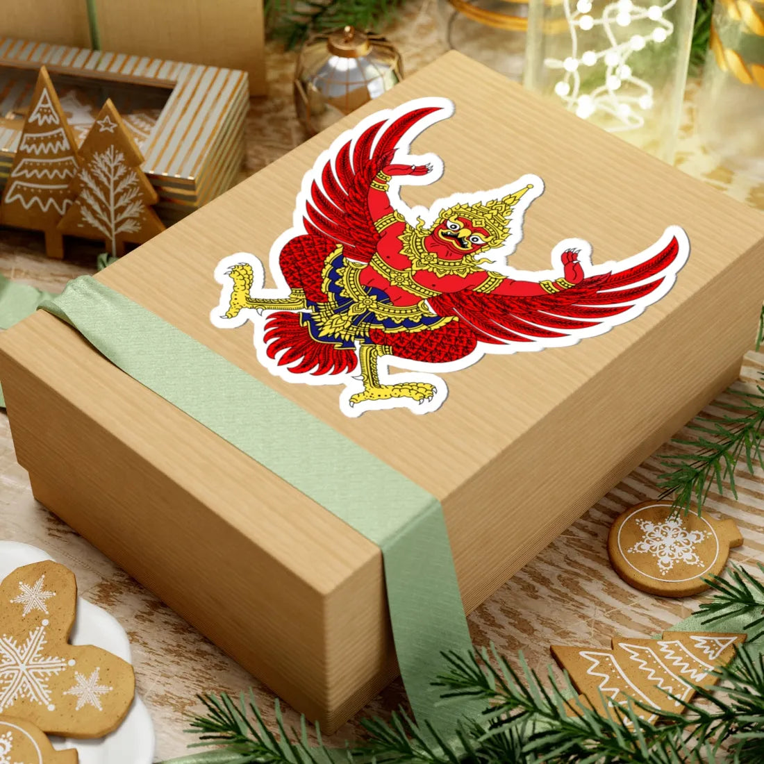 Emblem of Thailand (Thailand) (Coat of Arms) STICKER Vinyl Kiss-Cut Decal - The Sticker Space