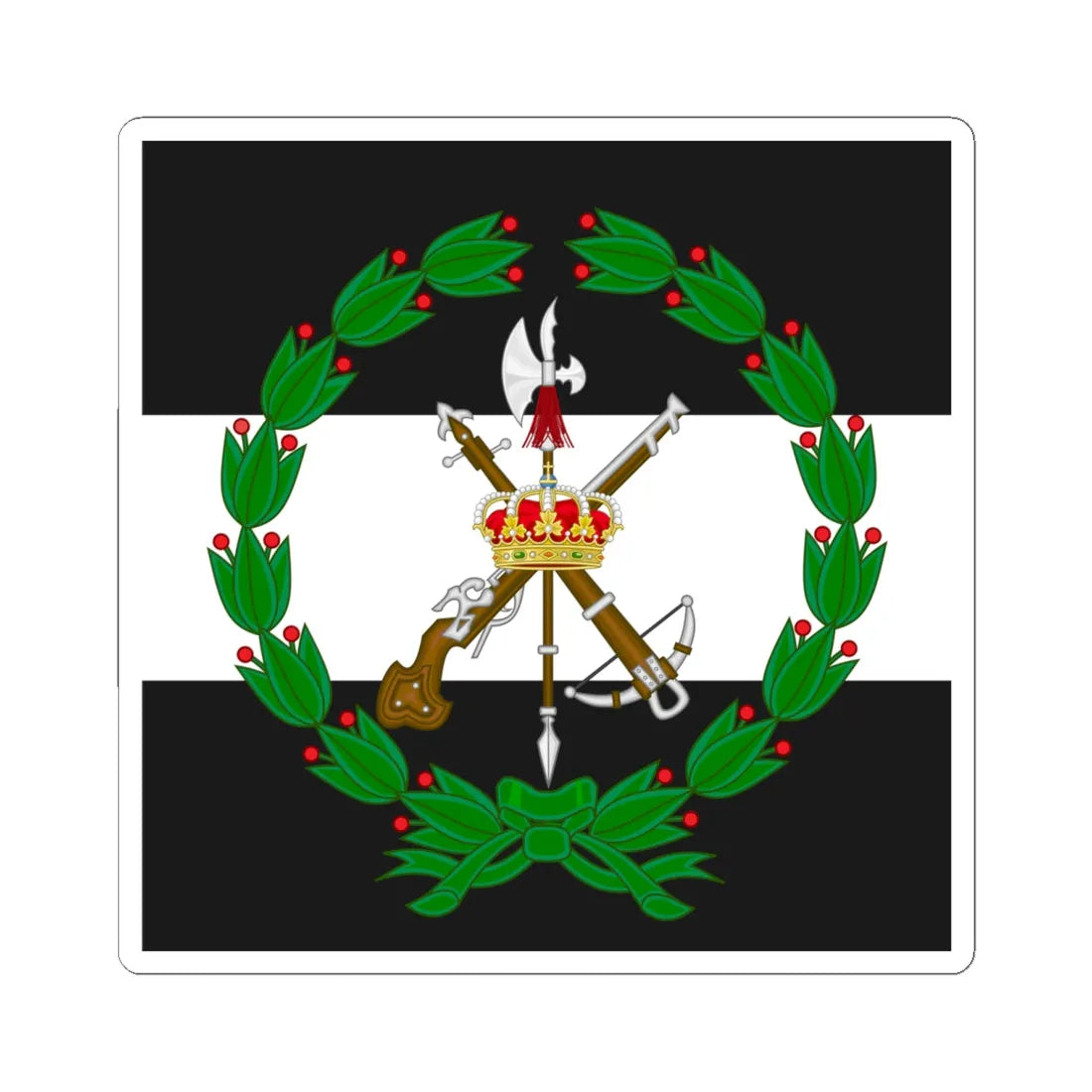 Emblem of the 3rd Spanish Legion Tercio Don Juan de Austria (Spain) (Coat of Arms) STICKER Vinyl Kiss-Cut Decal - The Sticker Space