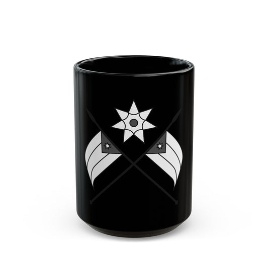 Emblem of the Arab Kingdom of Syria (1920) - Black Coffee Mug-15oz-The Sticker Space