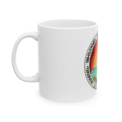 Emblem of the Armenian SSR (1922) - White Coffee Mug-The Sticker Space