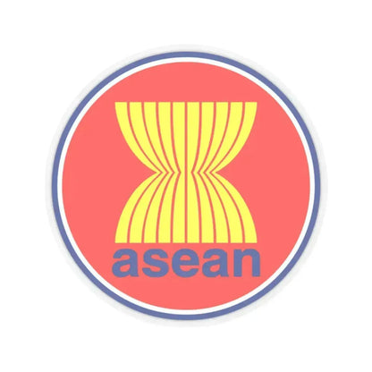 Emblem of the Association of Southeast Asian Nations ASEAN - STICKER Vinyl Kiss-Cut Decal 2 Inch Transparent - The Sticker Space