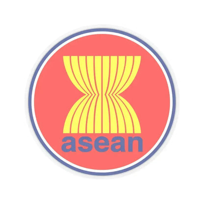 Emblem of the Association of Southeast Asian Nations ASEAN - STICKER Vinyl Kiss-Cut Decal 3 Inch Transparent - The Sticker Space
