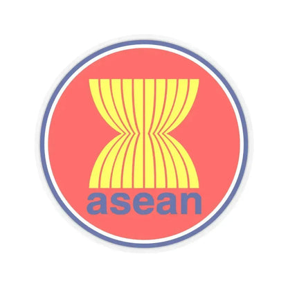 Emblem of the Association of Southeast Asian Nations ASEAN - STICKER Vinyl Kiss-Cut Decal 4 Inch Transparent - The Sticker Space