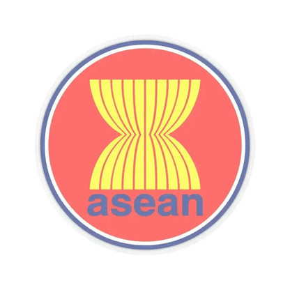 Emblem of the Association of Southeast Asian Nations ASEAN - STICKER Vinyl Kiss-Cut Decal 6 Inch Transparent - The Sticker Space