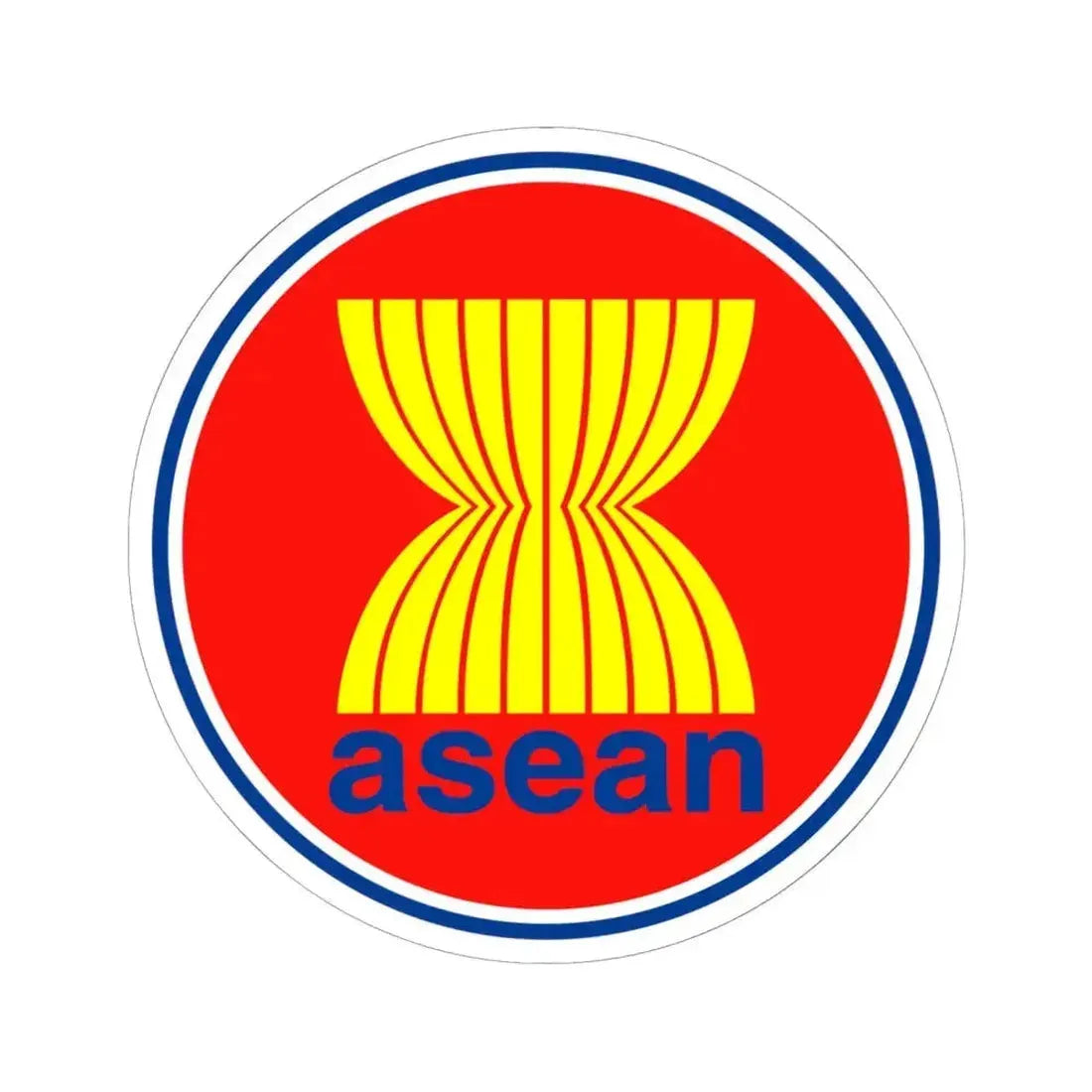 Emblem of the Association of Southeast Asian Nations ASEAN - STICKER Vinyl Kiss-Cut Decal 6 Inch White - The Sticker Space