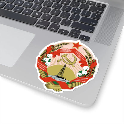 Emblem of the Azerbaijan SSR (Azerbaijan) (Coat of Arms) STICKER Vinyl Kiss-Cut Decal - The Sticker Space