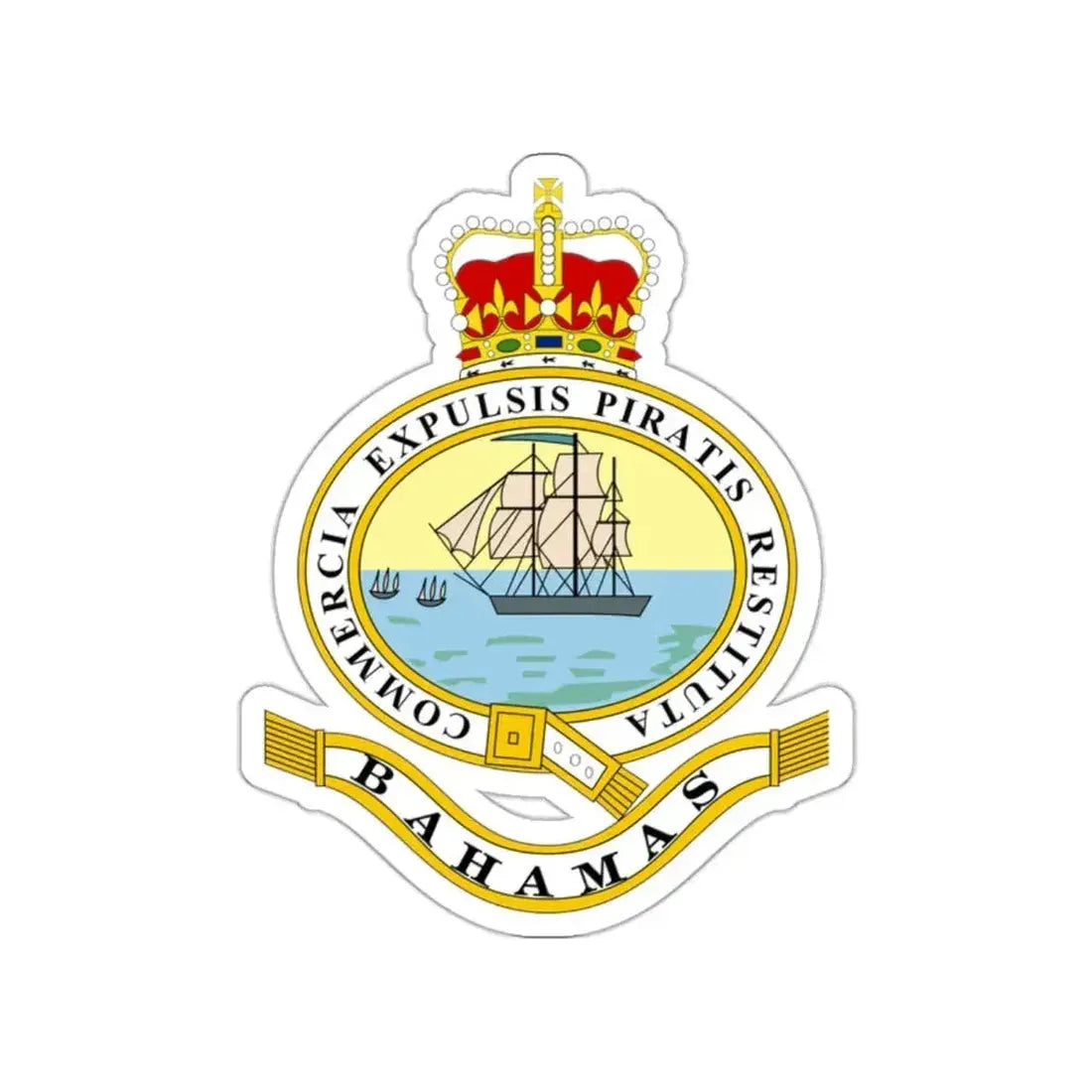 Emblem of the Bahamas (1869-1904; 1953-1964) STICKER Vinyl Die-Cut Decal - The Sticker Space