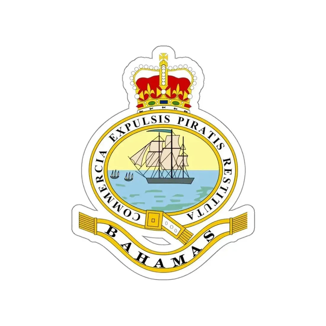 Emblem of the Bahamas (1869-1904; 1953-1964) STICKER Vinyl Die-Cut Decal - The Sticker Space