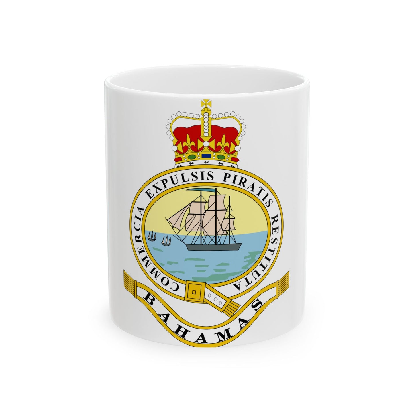 Emblem of the Bahamas (1869-1904; 1953-1964) - White Coffee Mug