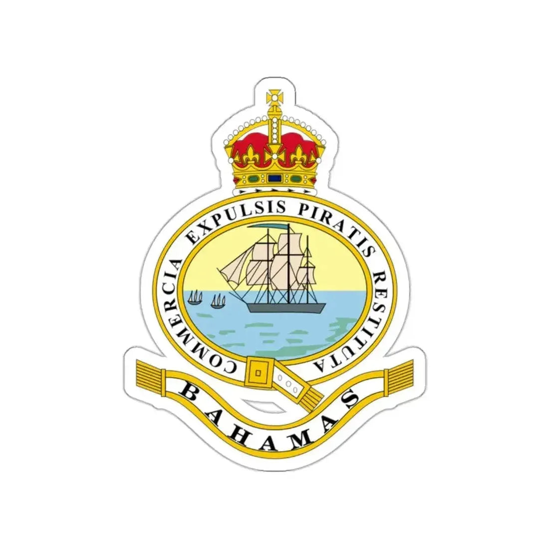 Emblem of the Bahamas (1904-1953) STICKER Vinyl Die-Cut Decal - The Sticker Space