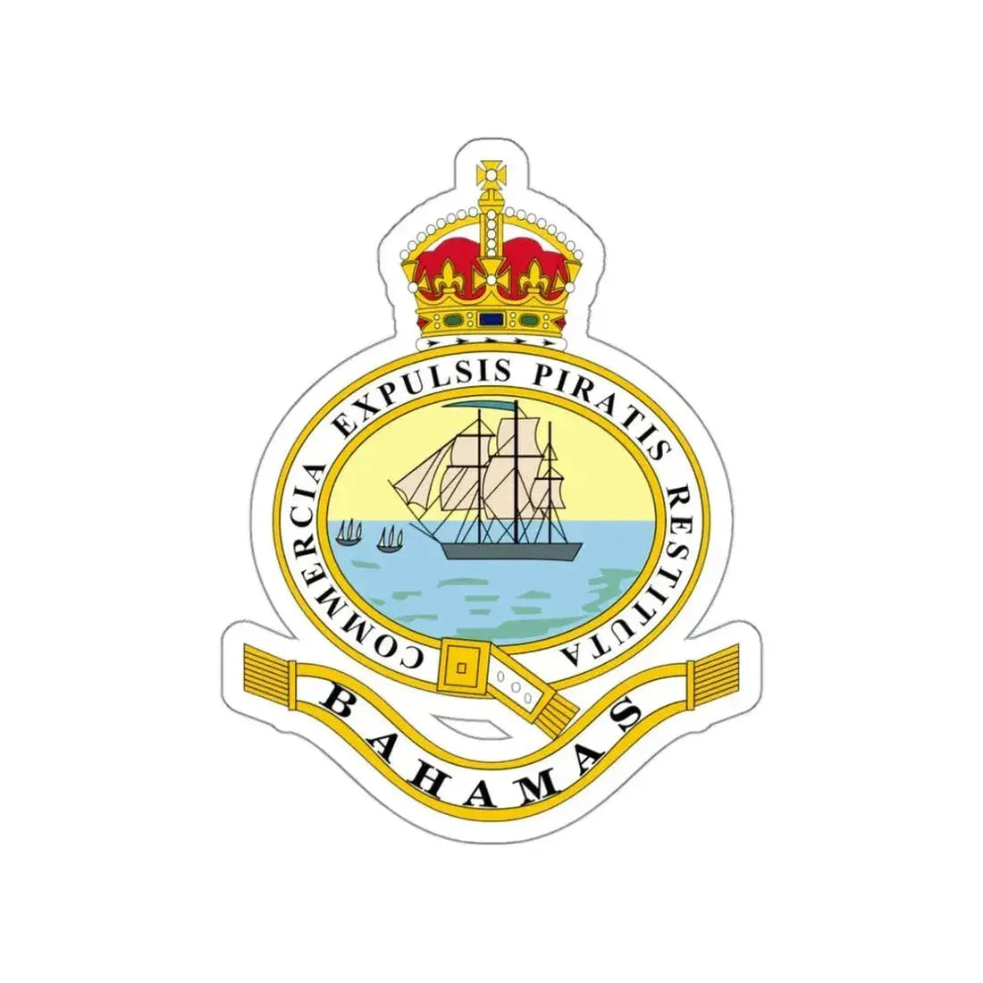 Emblem of the Bahamas (1904-1953) STICKER Vinyl Die-Cut Decal - The Sticker Space