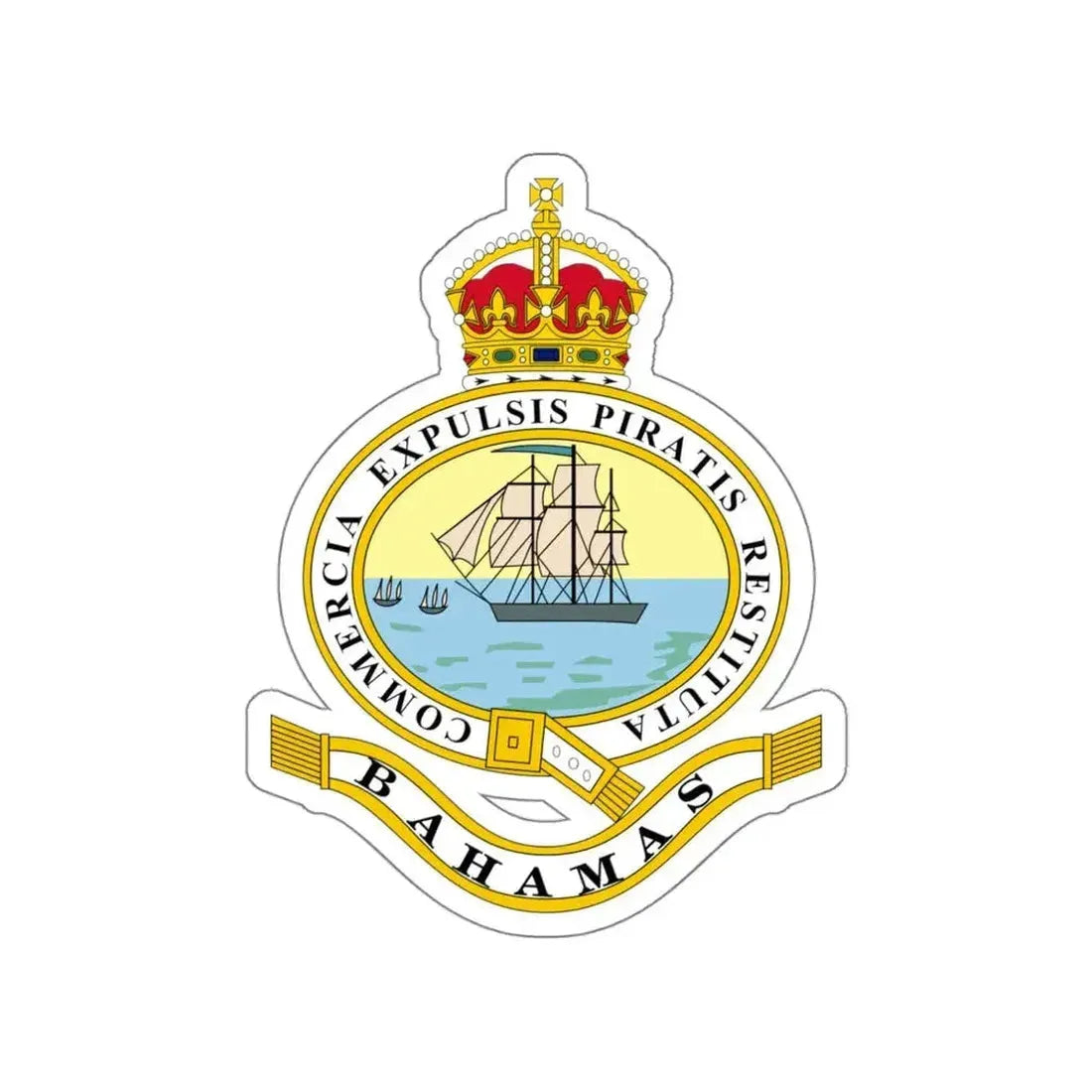 Emblem of the Bahamas (1904-1953) STICKER Vinyl Die-Cut Decal - The Sticker Space