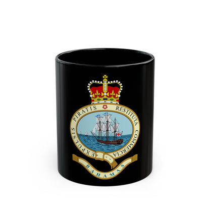 Emblem of the Bahamas (1964-1973) - Black Coffee Mug-11oz-The Sticker Space