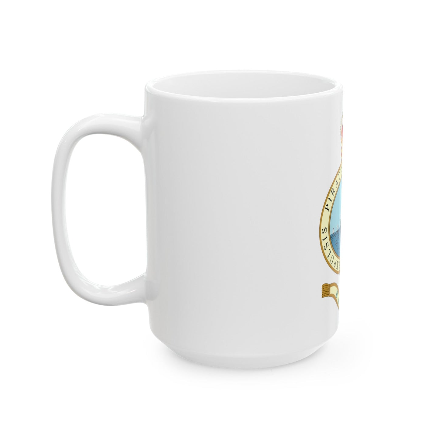 Emblem of the Bahamas (1964-1973) - White Coffee Mug-The Sticker Space