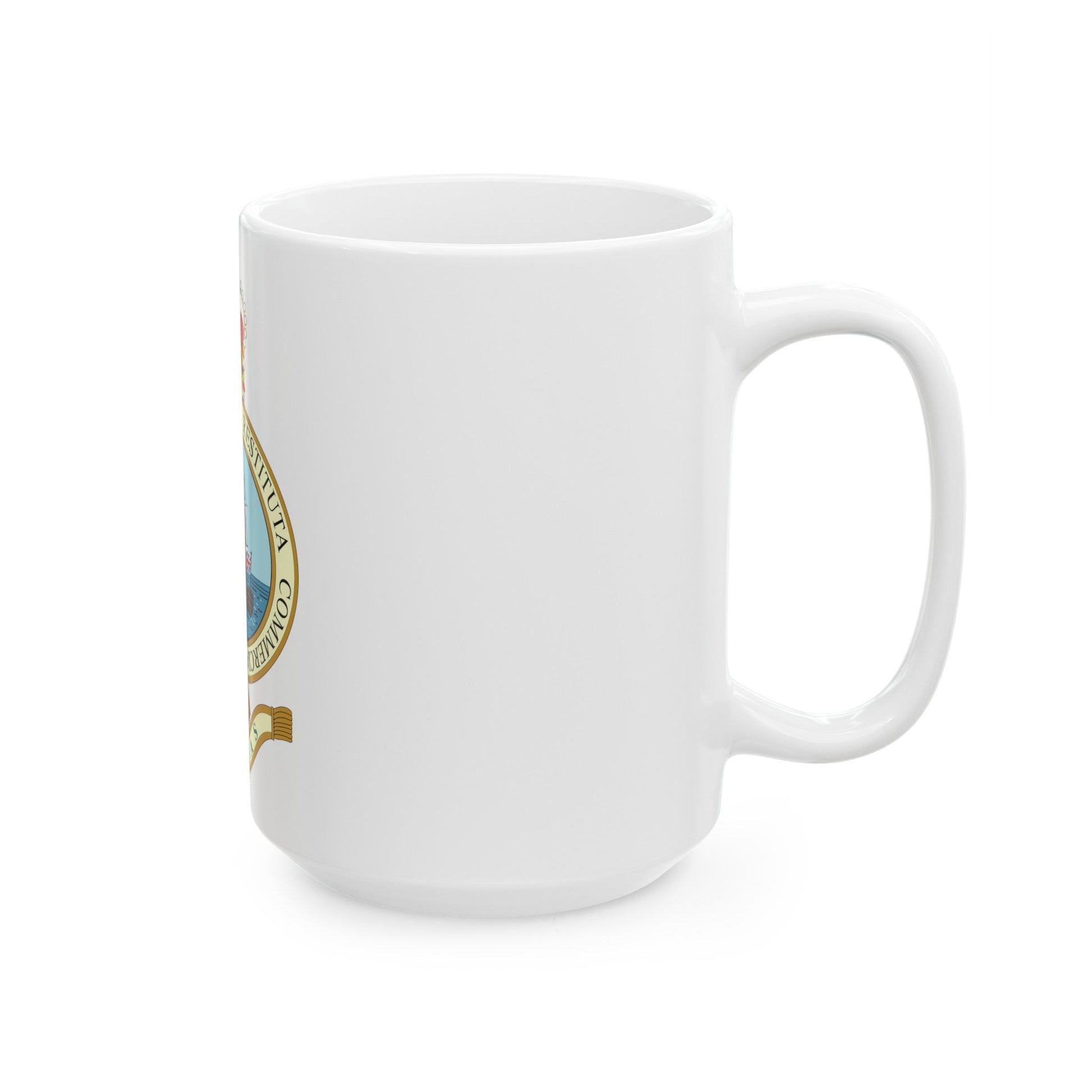 Emblem of the Bahamas (1964-1973) - White Coffee Mug-The Sticker Space