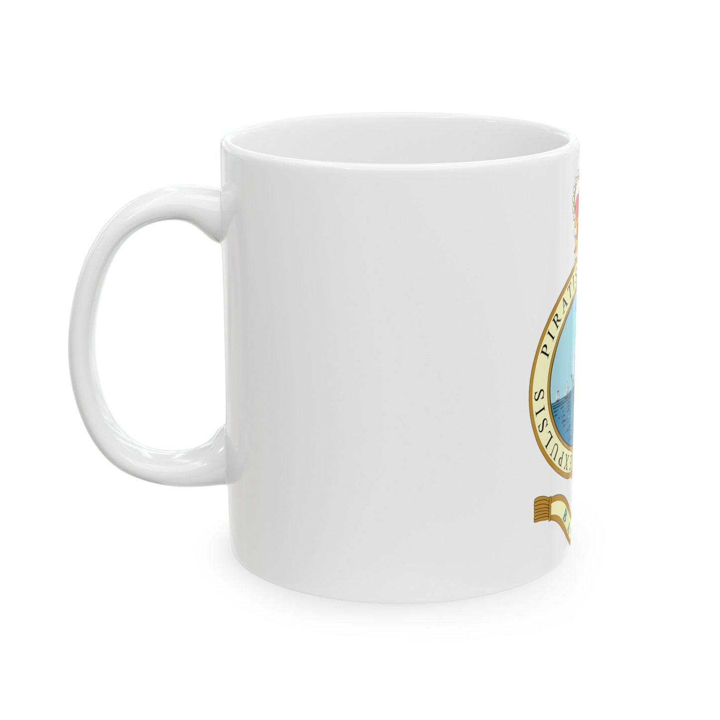 Emblem of the Bahamas (1964-1973) - White Coffee Mug-The Sticker Space