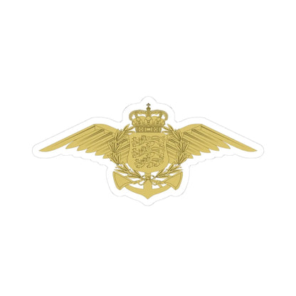 Emblem of the Danish Defence old (Denmark) (Coat of Arms) STICKER Vinyl Kiss-Cut Decal 3 Inch White - The Sticker Space