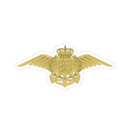 Emblem of the Danish Defence old (Denmark) (Coat of Arms) STICKER Vinyl Kiss-Cut Decal 4 Inch White - The Sticker Space