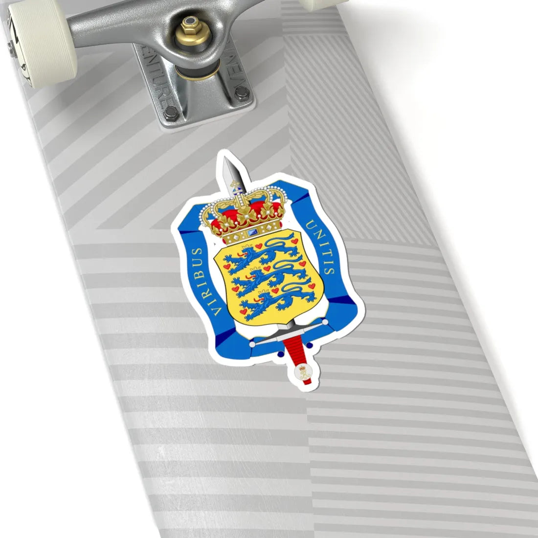 Emblem of the Defence Command Denmark (Denmark) (Coat of Arms) STICKER Vinyl Kiss-Cut Decal - The Sticker Space