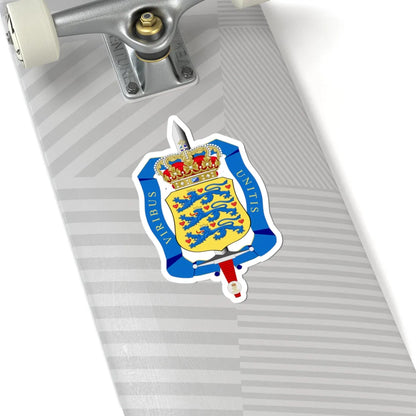 Emblem of the Defence Command Denmark (Denmark) (Coat of Arms) STICKER Vinyl Kiss-Cut Decal - The Sticker Space