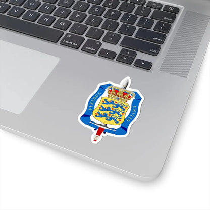 Emblem of the Defence Command Denmark (Denmark) (Coat of Arms) STICKER Vinyl Kiss-Cut Decal - The Sticker Space