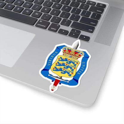Emblem of the Defence Command Denmark (Denmark) (Coat of Arms) STICKER Vinyl Kiss-Cut Decal - The Sticker Space