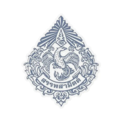 Emblem of the Excise Department (Thailand) STICKER Vinyl Kiss-Cut Decal 3 Inch Transparent - The Sticker Space