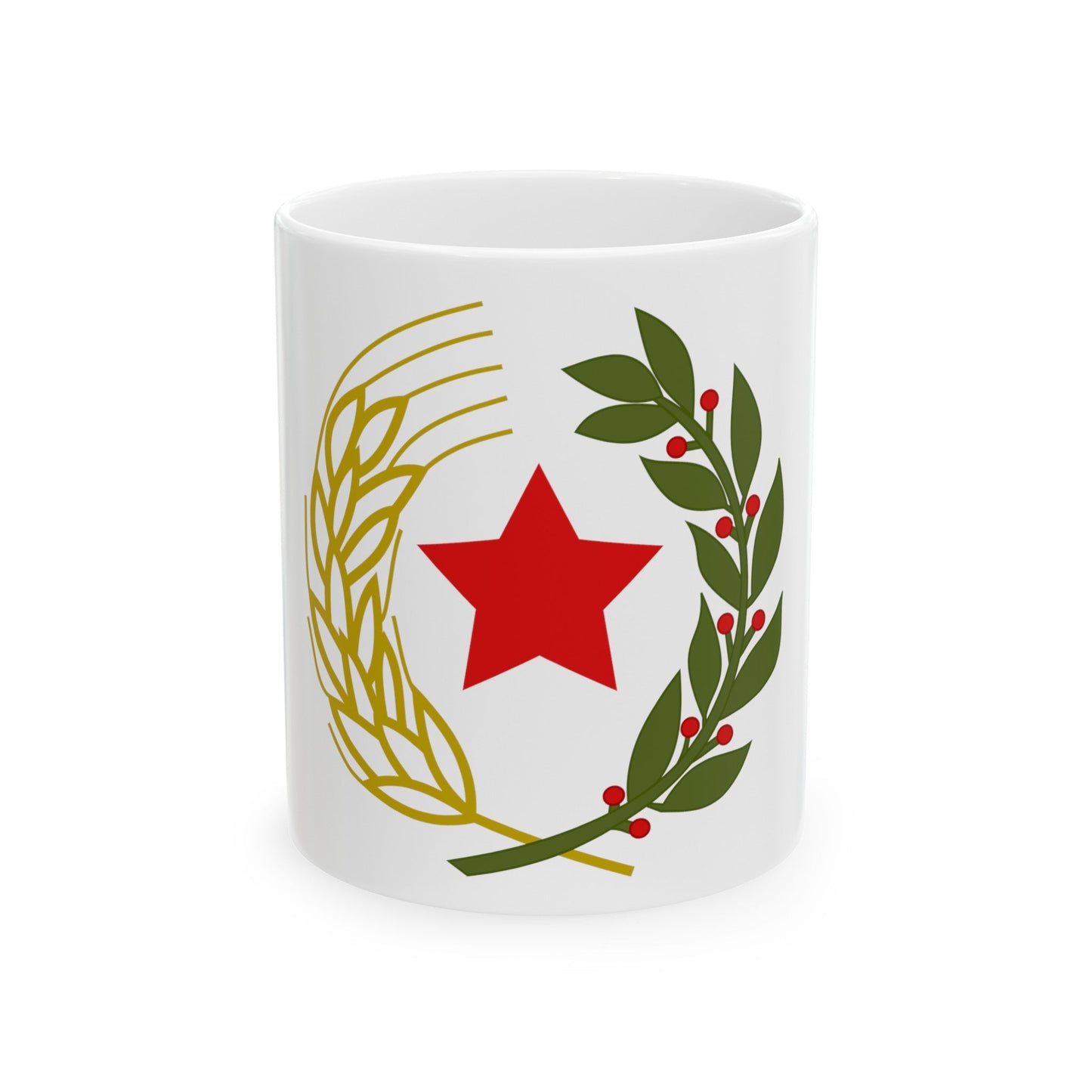 Emblem of the Federal State of Croatia - White Coffee Mug-11oz-The Sticker Space