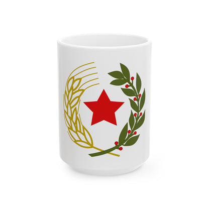 Emblem of the Federal State of Croatia - White Coffee Mug-15oz-The Sticker Space