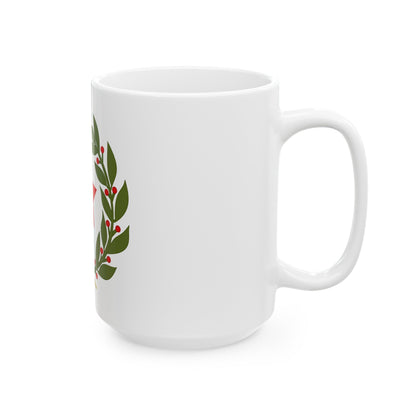 Emblem of the Federal State of Croatia - White Coffee Mug-The Sticker Space