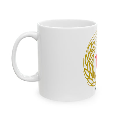 Emblem of the Federal State of Croatia - White Coffee Mug-The Sticker Space