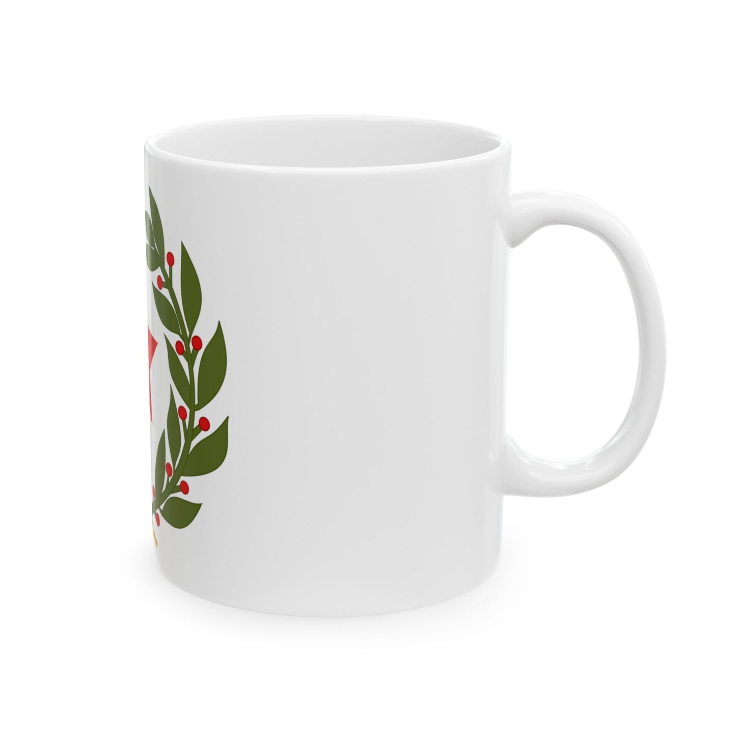 Emblem of the Federal State of Croatia - White Coffee Mug-The Sticker Space