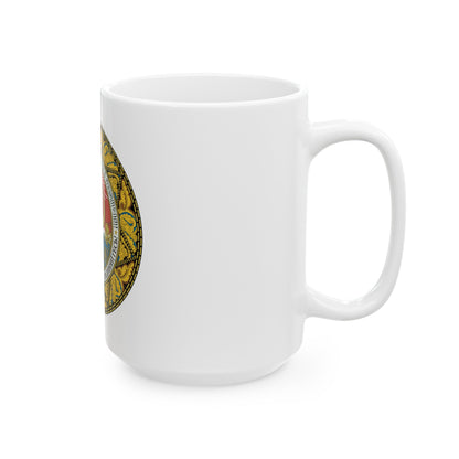 Emblem of the Georgian SSR-2 - White Coffee Mug-The Sticker Space