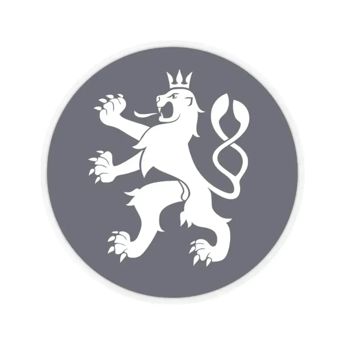 Emblem of the Government of the Czech Republic (Czech Republic) STICKER Vinyl Kiss-Cut Decal 2 Inch Transparent - The Sticker Space