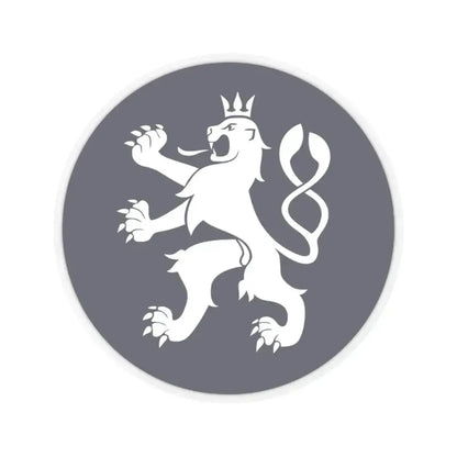 Emblem of the Government of the Czech Republic (Czech Republic) STICKER Vinyl Kiss-Cut Decal 2 Inch Transparent - The Sticker Space