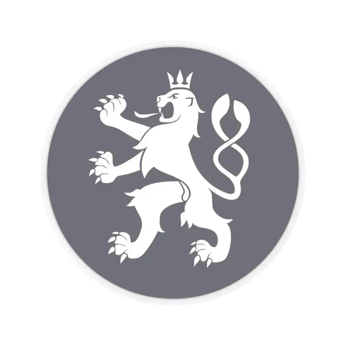 Emblem of the Government of the Czech Republic (Czech Republic) STICKER Vinyl Kiss-Cut Decal 3 Inch Transparent - The Sticker Space