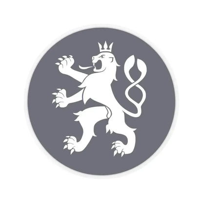 Emblem of the Government of the Czech Republic (Czech Republic) STICKER Vinyl Kiss-Cut Decal 3 Inch Transparent - The Sticker Space