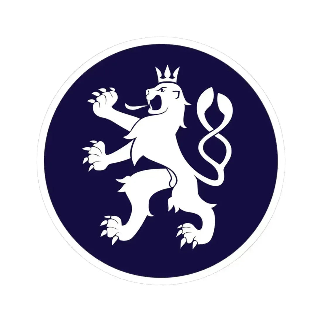 Emblem of the Government of the Czech Republic (Czech Republic) STICKER Vinyl Kiss-Cut Decal 3 Inch White - The Sticker Space