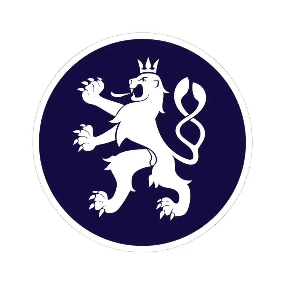 Emblem of the Government of the Czech Republic (Czech Republic) STICKER Vinyl Kiss-Cut Decal 4 Inch White - The Sticker Space