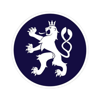 Emblem of the Government of the Czech Republic (Czech Republic) STICKER Vinyl Kiss-Cut Decal 4 Inch White - The Sticker Space