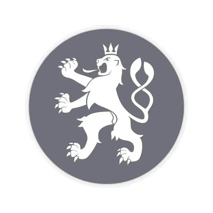 Emblem of the Government of the Czech Republic (Czech Republic) STICKER Vinyl Kiss-Cut Decal 6 Inch Transparent - The Sticker Space