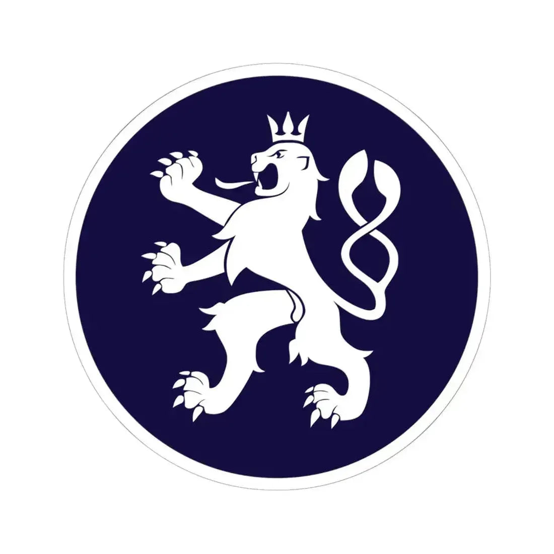 Emblem of the Government of the Czech Republic (Czech Republic) STICKER Vinyl Kiss-Cut Decal 6 Inch White - The Sticker Space