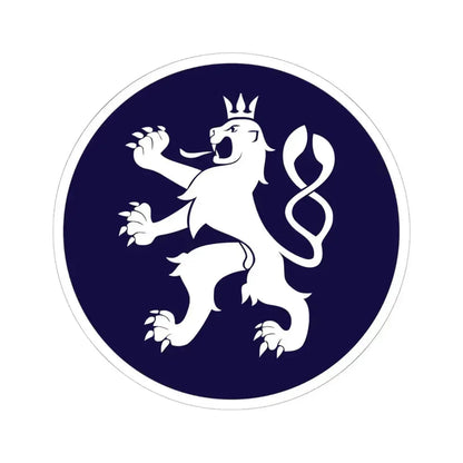 Emblem of the Government of the Czech Republic (Czech Republic) STICKER Vinyl Kiss-Cut Decal 6 Inch White - The Sticker Space