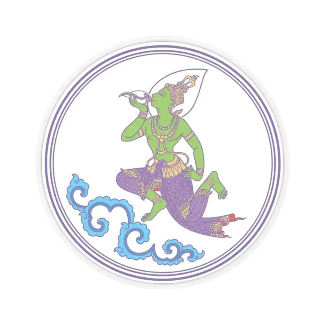 Emblem of The Government Public Relations Department Thailand (Thailand) STICKER Vinyl Kiss-Cut Decal 2 Inch Transparent - The Sticker Space