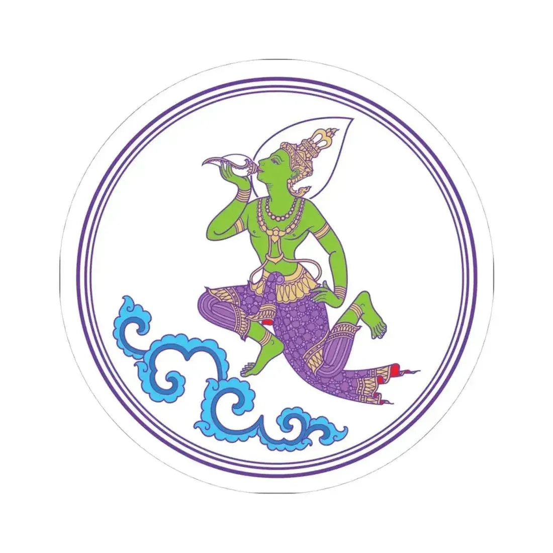 Emblem of The Government Public Relations Department Thailand (Thailand) STICKER Vinyl Kiss-Cut Decal 4 Inch White - The Sticker Space