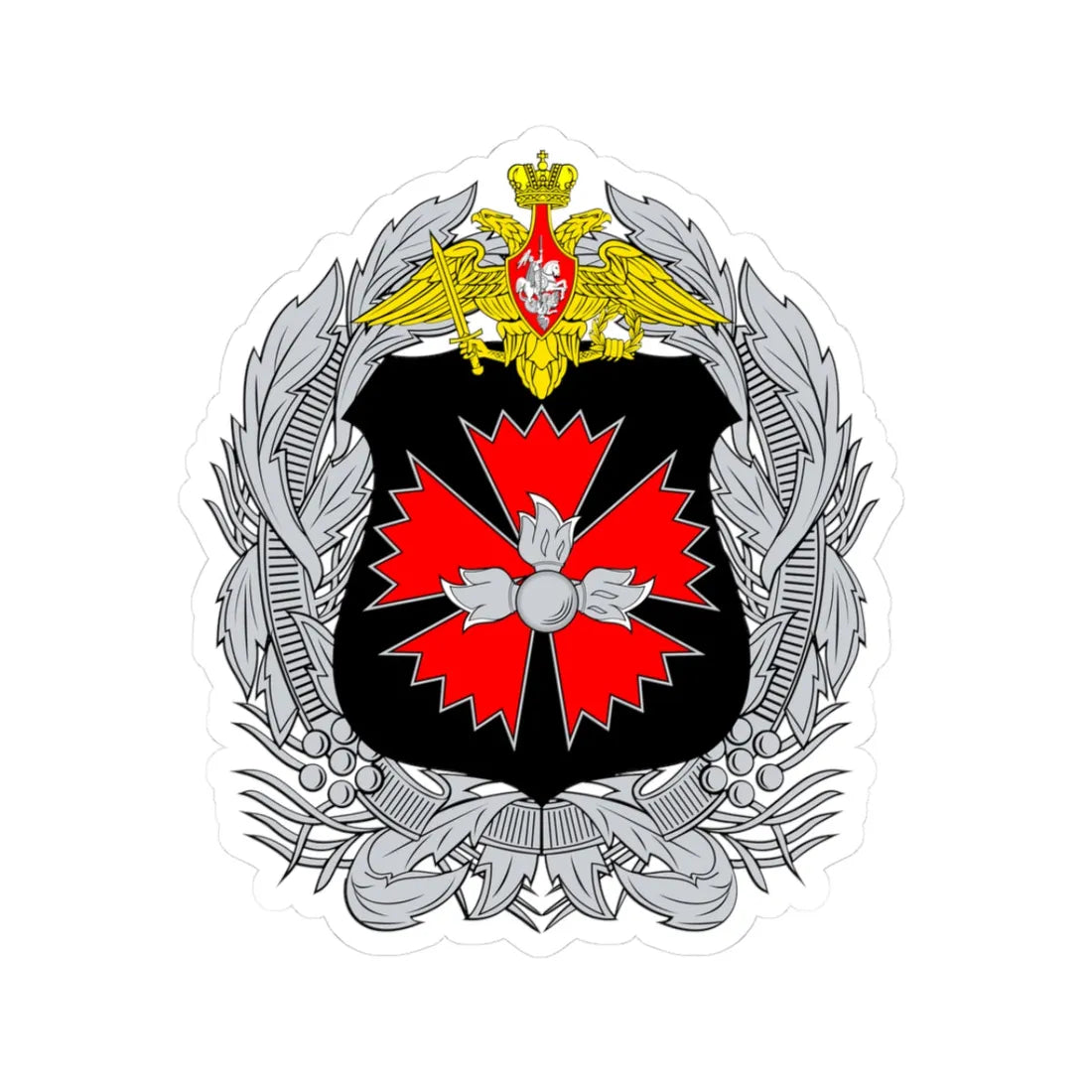 Emblem of the GRU (Russia) (Coat of Arms) STICKER Vinyl Kiss-Cut Decal 3 Inch White - The Sticker Space
