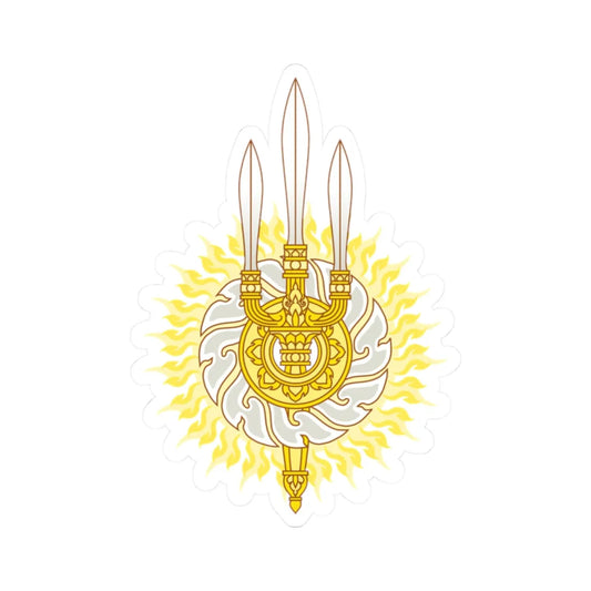 Emblem of the House of Chakri (Thailand) (Coat of Arms) STICKER Vinyl Kiss-Cut Decal 2 Inch White - The Sticker Space
