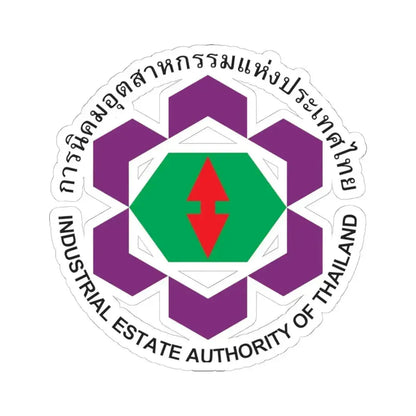 Emblem of the Industrial Estate Authority of Thailand (Thailand) STICKER Vinyl Kiss-Cut Decal 6 Inch White - The Sticker Space
