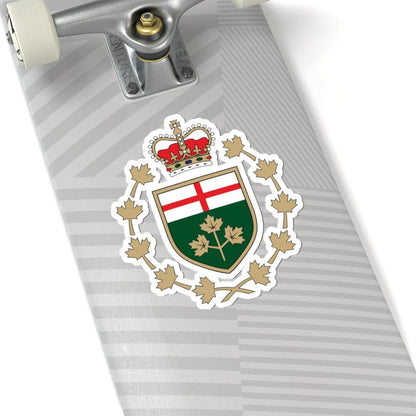 Emblem of the Lieutenant Governor of Ontario (Canada) (Coat of Arms) STICKER Vinyl Kiss-Cut Decal - The Sticker Space