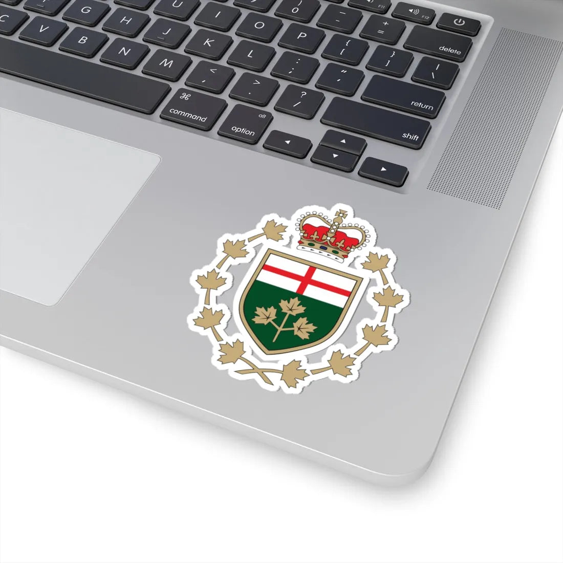 Emblem of the Lieutenant Governor of Ontario (Canada) (Coat of Arms) STICKER Vinyl Kiss-Cut Decal - The Sticker Space